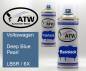 Preview: Volkswagen, Deep Blue Pearl, LB5R / 6X: 400ml Sprühdose + 400ml Klarlack - Set, von ATW Autoteile West.